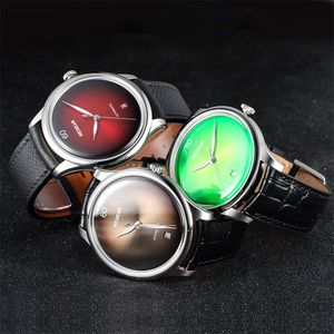 Nouveau 2025 hommes décontracté montres mécaniques minimalisme Ultra mince nouvelle mode bracelet en cuir véritable affaires sport montre-bracelet hommes - Product Image 3