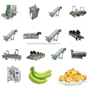 Factory Price Automatic Production Line Apple Banana Chips Making Plant Plantain Chips Machines banana powder making machine