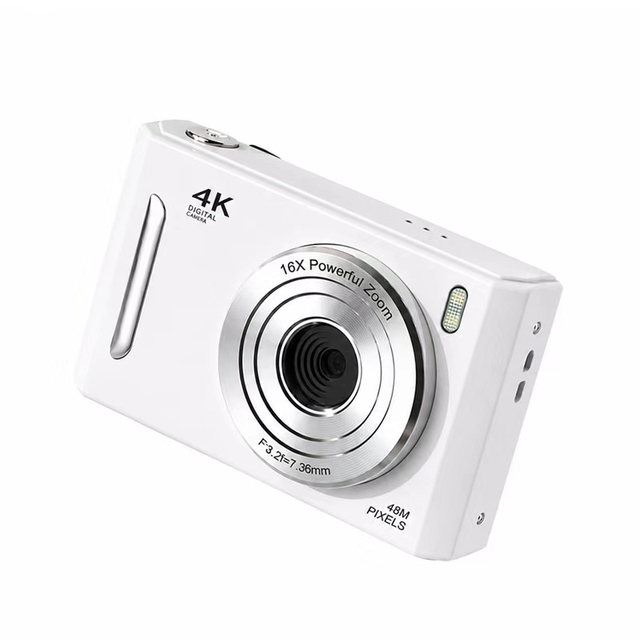 Mirrorless Style 4K Digital Camera 48MP Auto Focus 2.8 IPS Display MP3 Video Recorder Compact Photography Gear for Beginners