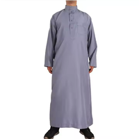 Noir Shafiq Textile Africain Marocain-thobe Omani Arabe Miroir Travail Jubba-design Drapeau Kurta Raya Pyjama pour Homme