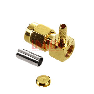 Đầu Nối RF Cáp RG316 RG174 LMR100 Đầu Nối Uốn <span class=keywords><strong>SMA</strong></span> 90 Độ Đầu Nối Góc Phải Đực - Product Image 3