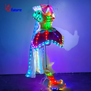 Futuro nuovo LED luminoso bianco neve Cosplay spettacolo ha portato costumi da principessa abiti da ballo da sala costumi Cosplay - Product Image 1