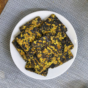 Luxiaoer Gâteau de thé noir chinois au Osmanthus doux, saveur florale agréable, mini gâteau de thé noir - Product Image 2