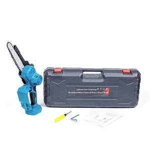 Scie à chaîne sans fil haute vitesse 8 pouces, sans balais, à rotor externe, rechargeable, portable, pour l'abattage domestique, de haute qualité - Product Image 6