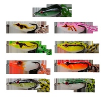 Leurre de pêche LUTAC Factory Frog Bait, 50mm 10g, leurre à bouche pointue avec doubles hameçons étroits, accepte la personnalisation OEM pour les articles de pêche
