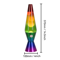 Usine de vente en gros LED petite conception unique portable LED lumières de cire de scintillement de mouvement lampe de lave de fusée décorative