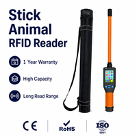 Lecteur portable d'étiquettes auriculaires pour animaux 134,2 kHz FDX B HDX ISO 11784-5 pour la gestion du bétail, des moutons et des exploitations agricoles