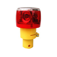 Cône de signalisation à énergie solaire avec feu d'avertissement de sécurité Barricade Beacon Light pour une gestion du trafic haute visibilité