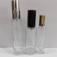 Atomiseur à vente chaude, flacons de parfum rechargeables ronds et carrés transparents, 10 ml, 15 ml, échantillons de qualité, flacons de parfum en verre