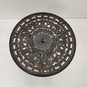 Metallo Cast Outdoor Ferro Piccola Rotonda Lato Anti-Ruggine Patio Tavolo <span class=keywords><strong>Da</strong></span> Bistrò per <span class=keywords><strong>Balcone</strong></span> Giardino Yard Prato Cafe Bar bronzo antico - Product Image 3