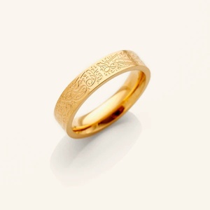 ATDMEI Muslim Allah Islam Ring - Stainless Steel Gold Plated, Sizes 6-12, With Gift Bag - View #8