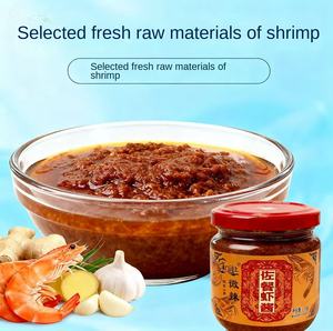 Salsa de Camarones <span class=keywords><strong>Jinmen</strong></span>, Especialidad de Tianjin, Salsa de Mariscos Amarilla para Combinar con Fideos y Arroz, Picante, Botella de 180g - Product Image 2