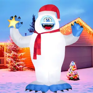 2023 engraçado 6Ft ao ar livre Natal insufláveis inflável bumble boneco de neve Decor Yard Lawn Home Decorações fornecedores