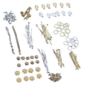 Color Preserving Gold Plated Jewelry Findings Mixed Shapes For <b>Bracelet</b> Making DIY Accessories Copper Material Plating Process - Product Image 5