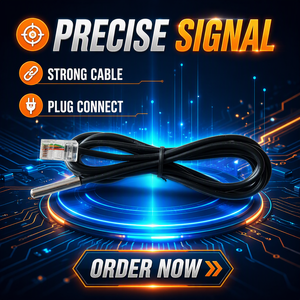 Cable Telefónico Redondo RJ45 con Sensor de Temperatura <span class=keywords><strong>DS18B20</strong></span> - Product Image 2