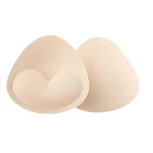 Sportswear Inserções Metade Círculo Moldado Sutiã Copo Pad Push Up Cup Padding Bra para Swimwear Esponja Sutiã Pads