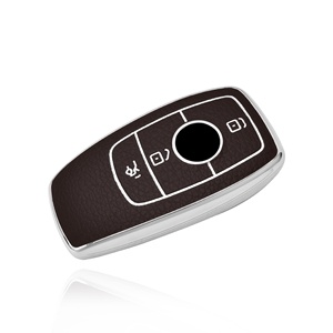 Funda universal de cuero para mando a distancia de coche, funda para <span class=keywords><strong>llave</strong></span> para <span class=keywords><strong>Mercedes</strong></span> - Product Image 2