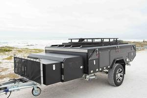 Tente instantanée <span class=keywords><strong>gonflable</strong></span> en aluminium de luxe à double pliage pour <span class=keywords><strong>caravane</strong></span>, camping-car, remorque - Product Image 3