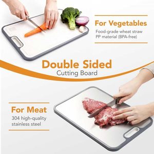 Wholesale Double Sided Manual <b>Plastic</b> <b>Table</b> Cutting Chopping Board Dishwasher Safe - Product Image 5