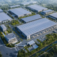 Edificios Prefabricados de Estructura de Acero Industrial de Alta Resistencia, Almacenes, Fábricas, Naves de Almacenamiento, Construcción
