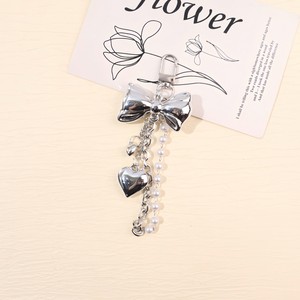 Llavero Minimalista de Aleación Plateada <span class=keywords><strong>con</strong></span> Mariposa y Corazón <span class=keywords><strong>Espejo</strong></span> para Coche, Colgante para Bolso - Product Image 5