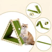 Maison à gratter pliable et portable pour chat, griffoir en feutre pour le repos et le jeu du chat