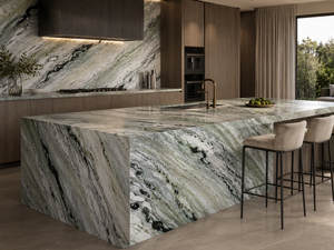 Losas de Mármol Verde <span class=keywords><strong>Utopia</strong></span> para Encimeras de Cocina, Escaleras, Mesas de Comedor, Revestimientos de Chimeneas y Muebles de Baño Personalizados - Product Image 4