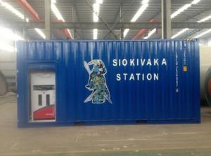 40 Voeten Mobiele Benzine Container Brandstof Station Met Niveaumeter - Product Image 3