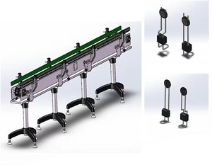 Assemblage de cintre d'évier <span class=keywords><strong>crochet</strong></span> de plateau d'eau évier fixe 304 ligne de convoyeur en <span class=keywords><strong>acier</strong></span> inoxydable - Product Image 2