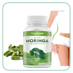 Cápsulas de Folha de <span class=keywords><strong>Moringa</strong></span> Ausreson Melhor Preço 60 Cápsulas em Pó Promovem a Digestão Suplemento Energético Orgânico - Product Image 2