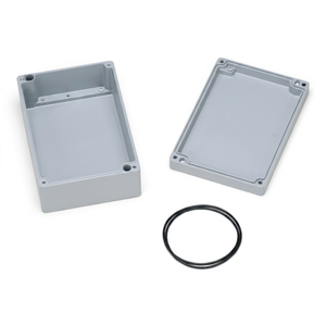 Boîtier de jonction rectangulaire en aluminium moulé sous pression, sablé sur mesure - Product Image 1