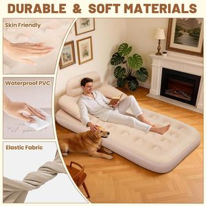 2-in-1 Inflatable <b>Air</b> Mattress <b>Sofa</b> Bed for Home Camping Outdoor - Product Image 5