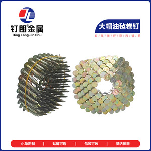 Clavos en espiral Ding Lang de gran calibre 2.87mm galvanizados para techos de asfalto, resistentes al viento, para tejas de madera - Product Image 2