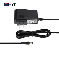 Alimentation à découpage pour caméra de vidéosurveillance 5V-12V 0.5A-2A DC, câble 5.5mm 1.2m, pour éclairage LED, en matériau PC, adaptateur secteur AC/DC mural