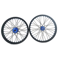 Roues de moto électrique tout-terrain ULB Fit Talaria MX5 1.6x19 2.15x16 pouces entièrement noires en aluminium pour Surron Light Bee