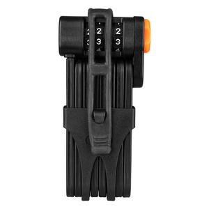 Candado plegable antirrobo negro para bicicleta, portátil, con botones, para bicicleta eléctrica de montaña, uso general - Product Image 1