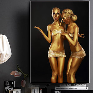 <strong>Nude</strong> Gold Woman Painting Canvas Prints Sexy Cuadros <strong>Posters</strong> <strong>Nude</strong> Woman Painting Painting - Product Image 6