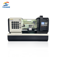 Torno CNC de Alta Precisión, Torno CNC Horizontal de Bancada Plana CK6140 con Control Fanuc