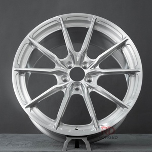 Rines Forjados de Aluminio 6061-T6 de 18-22 Pulgadas, 1 Pieza, Acabado Cepillado, para P101SC Porsche 911, Ferrari <span class=keywords><strong>F</strong></span>, Tesla Model S Plaid, <span class=keywords><strong>BMW</strong></span> Serie <span class=keywords><strong>M</strong></span> - Product Image 1