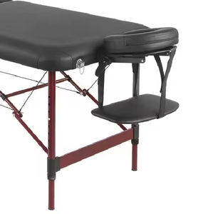 Bestseller Verstellbare 2-teilige Tragbare Aluminium-Klappbare Massageliege mit Kunstleder für SPA-Nutzung 3-teilig Metall - Product Image 6