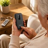 Téléphone portable étanche à clapet débloqué avec gros boutons et fonction SOS pour personnes âgées, avec station de charge pour commande en gros