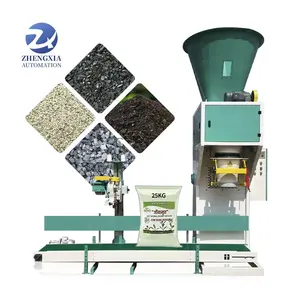 Automatic High Packing Accuracy 25kg 50kg Rocks Gravel Gypsum Flakes Weighing Soybean Meal Packing Machine