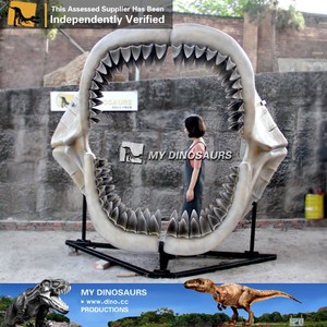 MY DINO GR-777 Fossile de mâchoire de Megalodon (Grand Requin Blanc) en fibre de verre (FRP) pour manège de parc d'attractions pour enfants - Product Image 6
