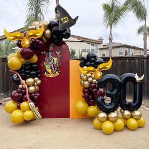 Décorations de fête sur le thème de l'école de magie personnalisées, kit de guirlande de ballons <span class=keywords><strong>Harry</strong></span> Magic Fall, arche de ballons pour les fournitures de fête sur le thème des anniversaires - Product Image 3