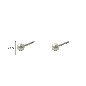 Stud Earrings 316L Stainless Steel Ball Shape Round Geometric Design Fashion Jewelry - Product Image 4