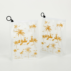 Biểu Tượng Tùy Chỉnh Rõ Ràng <span class=keywords><strong>Make</strong></span> Up Tổ Chức Túi Du Lịch Vệ Sinh Cá Nhân Túi Trong Suốt EVA <span class=keywords><strong>PVC</strong></span> Mỹ Phẩm Trang Điểm Túi Với <span class=keywords><strong>Ziplock</strong></span> - Product Image 5