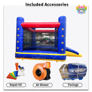 <span class=keywords><strong>Château</strong></span> <span class=keywords><strong>gonflable</strong></span> combiné humide/sec pour fêtes, avec toboggan - Product Image 3