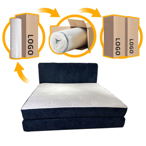 Base de Cama de Terciopelo <span class=keywords><strong>Azul</strong></span> Marino de Lujo, Cama Plataforma King/Full Size con Espuma Comprimida, Cama Lounge Moderna sin Marco <span class=keywords><strong>para</strong></span> Europa y Francia - Product Image 4