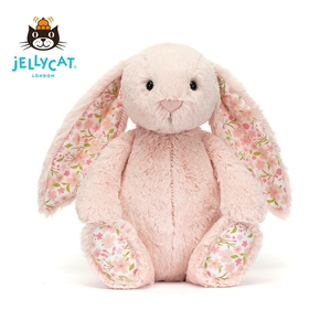 Muñeco de Conejo de Peluche Corto con Diseño Floral del Reino Unido, Juguete de Peluche Reconfortante de Algodón PP de 31cm-50cm, Juguete para Niños, Regalo de Año Nuevo con Peso - Product Image 4