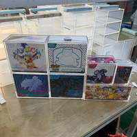 Boîte de booster de cartes Pokémon ETB pour étui en acrylique/PS, anti-rouille, pré-assemblé, magnétique, protection d'affichage pour Elite Trainer transparent